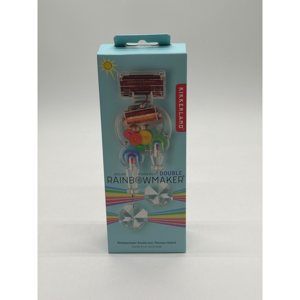 Kikkerland Solar Powered Double Rainbow Maker David Dear RM1588-D New